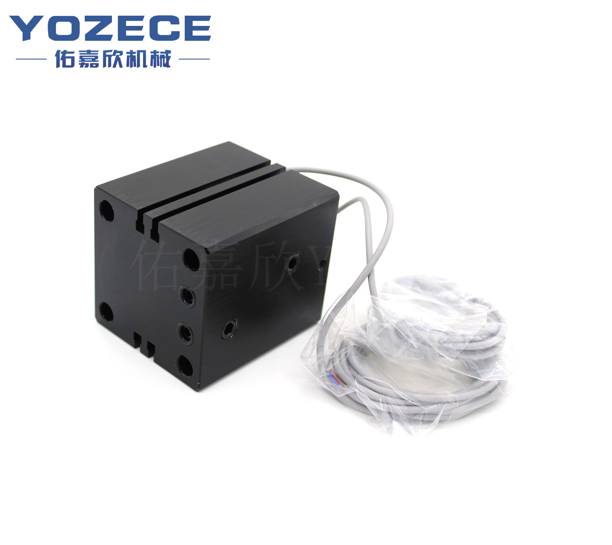 Rear Ports Against Mounting Plate Magnetic Compact Hydraulic Cylinder