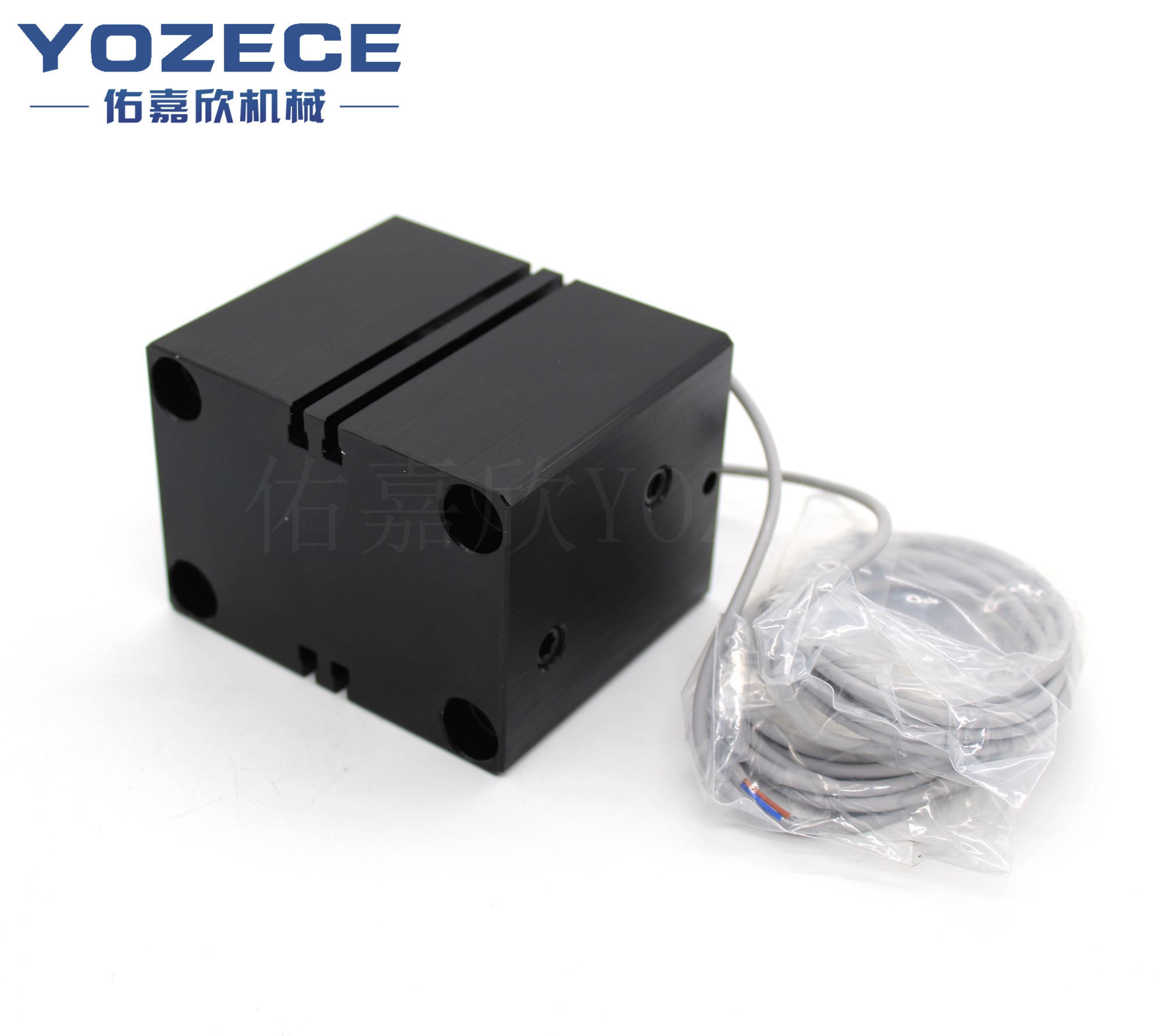 Head Ports Against Mounting Plate Magnetic Compact Hydraulic Cylinder