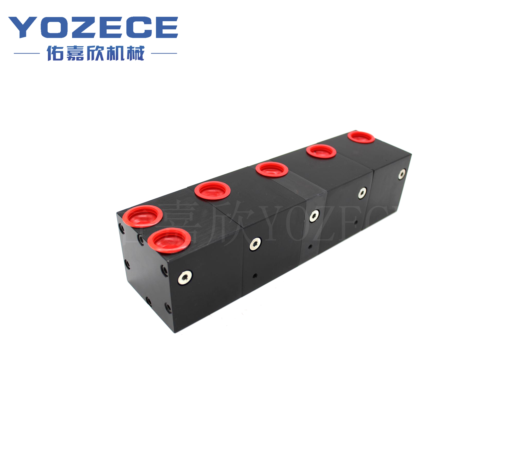 Vertical storage four-way vehicle/Synchronizing cylinder for AGV